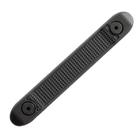 KeyMod G-10 Rail Cover - Solid Black with Mini Piranha Texture