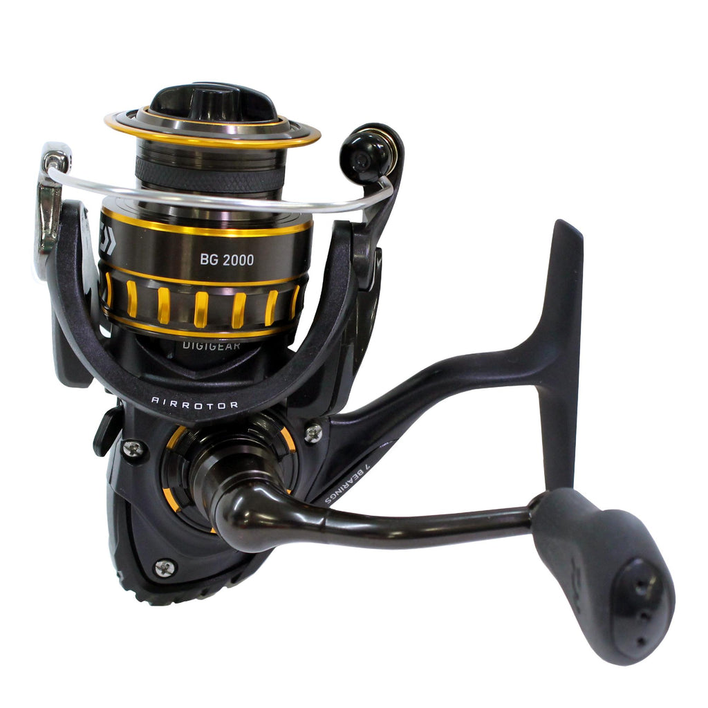 BG Saltwater Spinning Reel - 2000, 5.6:1 Gear Ratio, 6+1 Bearings, 29.50" Retrieve Rate, 4.40 lb Max Drag