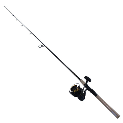 BG Saltwater Pre-Mounted Spinning Combo - 7' Length, 1 Piece Rod,  7 Bearings, Medium-Heavy Power