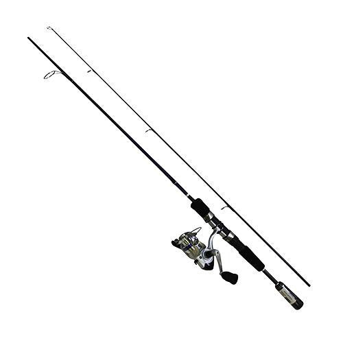 D-Shock Freshwater Spinning Combo - 2 Bearings, 5' Length, 2 Piece Rod, Ultra Light Power, Fiberglass Blank Material