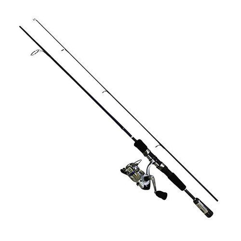 D-Shock Freshwater Spinning Combo - 2 Bearings, 5' Length, 2 Piece Rod, Ultra Light Power, Fiberglass Blank Material