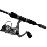 D-Shock Freshwater Spinning Combo - 2 Bearings, 5'6" Length, 2 Piece Rod, Light Power