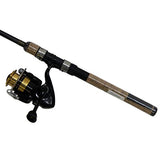 D-Shock Freshwater Spinning Combo - 1 Bearing, 6' Length, 2 Piece Rod, Medium-Light Power, Fast Action,Ambidextrous