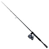 D-Shock Freshwater Spinning Combo - 2 Bearings, 6'6", Length, 2 Piece Rod, Medium Power, Fiberglass Blank Material