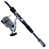 D-Shock Freshwater Spinning Combo - 2 Bearings, 6'6" 3 Piece Rod, Medium Power