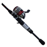 D-Turbo Spincast PMC Combo - 4.3:1 Gear Ratio, 5'6" Length, 2pc Rod, 1-2-1-2 lb Lure Rate, Medium-Light Power