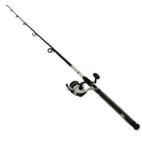 D-Wave Saltwater Spinning Combo - 1 Bearing, 10' Length, 2 Piece Rod, Medium Power, Fiberglass Blank Material