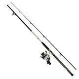 D-Wave Saltwater Spinning Combo - 1 Bearing, 9' Length, 2 Piece Rod, Medium Power, Fiberglass Blank Material