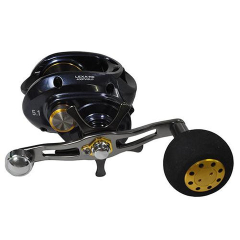 Lexa Type HD Baitcasting Reel - 5.1:1 Gear Ratio, 27.10" Retrieve Rate, 25 ln Max Drag, Right Hand