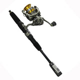 Revros Freshwater Spinning Combo - 4RB+1RB Bearings, 6' Length, 2 Piece Rod, Medium-Light Power