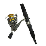 Revros Freshwater Spinning Combo - 4RB+1RB Bearings, 6'6" Length, 2 Piece Rod, Light Power