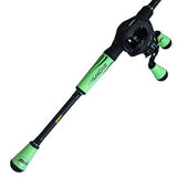 Mach II Baitcast Combo - 7.5:1 Gear Ratio, 7' Length, 1 Piece Rod, Medium-Heavy Power