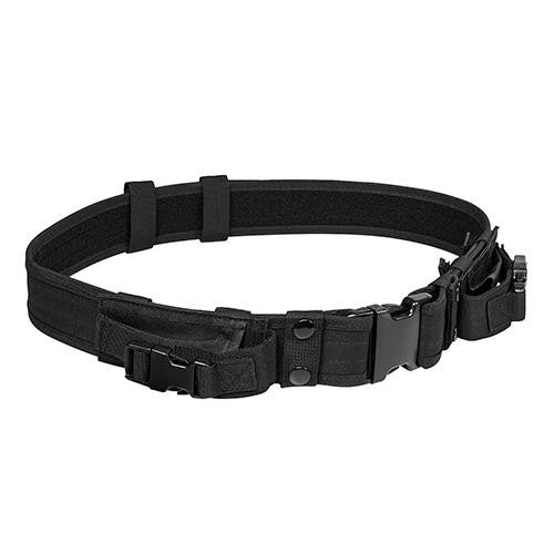 Vism Tactical Belt with Two Pouches - Black