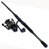 Pro Max Spinning Combo - 30, 5.1:1 Gear Ratio, 7' Length, 1 Piece Rod, 6-12 lb Line Rate, Medium Power