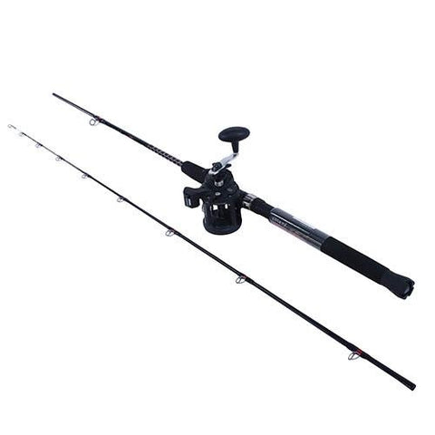 Big Game Spinning Combo - 5.2:1 Gear Ratio 2 Bearings, 8' Length 2pc Rod, Medium-Heavy Power, Ambidextrous