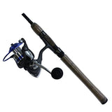 Diamond Series Graph Combo - 2 Piece, 6'6", Medium Power, Graphite Rod and Reel Spinning Combo, 4+1 Bearing