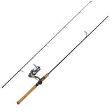 Diamond Series Graph Combo - 2 Piece, 6'6", Medium Power, Graphite Rod and Reel Spinning Combo, 4+1 Bearing