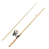 Crafted Glass Spinning Combo - 6'6" Length, 2 Piece, 2+1 Bearing, Crafted Glass, Medium