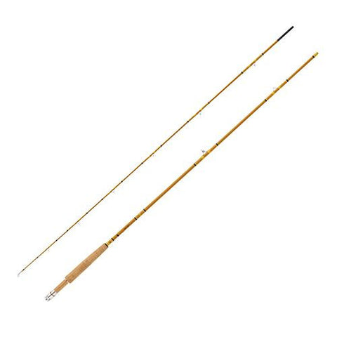 Crafted Glass Fly Rod - 7'6" Length, 2 Piece, Honey Gold Glass, Medium