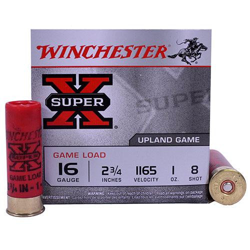 16 Gauge - Super X Game, 2 3-4", 1 oz, #8 Lead Shot, Per 25