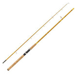 Crafted Glass Spinning Rod - 6' Length, 2 Piece, Gold Glass, Medium Heavy