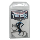 TroKar SwimBait Head - Size 1-16 oz, Black Chrome Hook, Lead