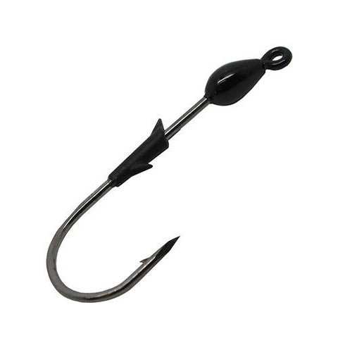 TroKar SwimBait Head - Size 1-16 oz, Black Chrome Hook, Black