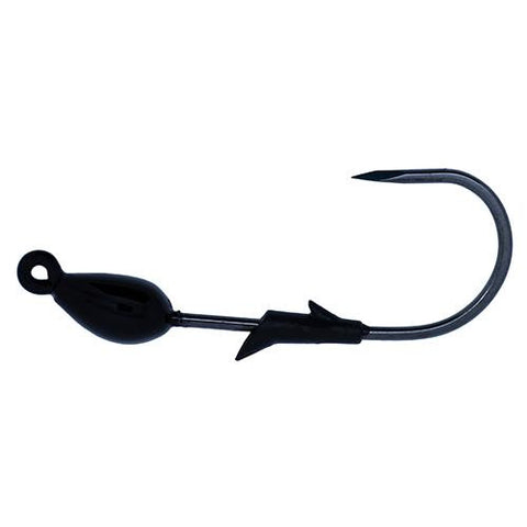 TroKar Swimbait Head Jig - 1-8 oz.,  Black, Per 3