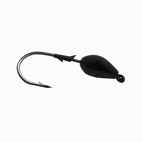 TroKar SwimBait Head - Size 3-4 oz., Block Chrome Hook, Black