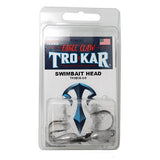 TroKar SwimBait Head - Size 3-8 oz, Black Chrome Hook, Lead