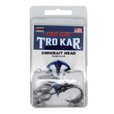 TroKar Swimbait Head - 5-16 oz, Black Chrome Hook, Lead