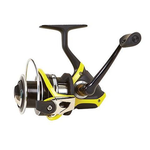 Wight & McGill Skeet Reese Victory II  Spin Reel - 30 Reel Size, 9+1 Bearing, Aluminum Material,  Black-Yellow Color