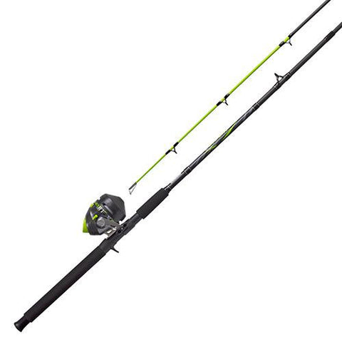 Big Cat Spincast Combo - 2.6:1 Gear Ratio, 7' 2 Piece Rod, 8-17 lb Line Rating