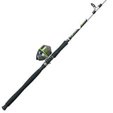 Big Cat XT Spincast Combo, 2.6: Gear Ratio, 7' 2 pc Rod, 25-50 lb Line Rate