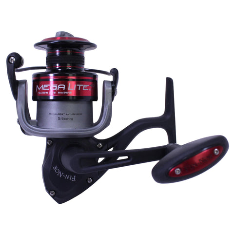 Mega Lite Spinning Reel - 5.2 Gear Ratio,  5 Bearings, Left Hand