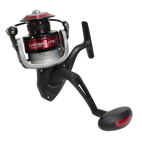 Fin-Nor Mega Spinning Reel - Size 60, 4.3:1 Gear Ratio, 37" Retrieve Rate, 23 lb Max Drasg, Left Hand, Boxed