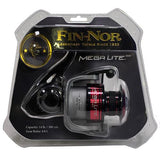 Fin-Nor Mega Spinning Reel - Size 60, 4.3:1 Gear Ratio, 37" Retrieve Rate, 23 lb Max Drasg, Left Hand, Clam