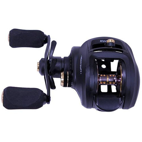 Smoke Heavy Duty Baitcast Reel - 6.6:1, 7 Bearing, Left Hand