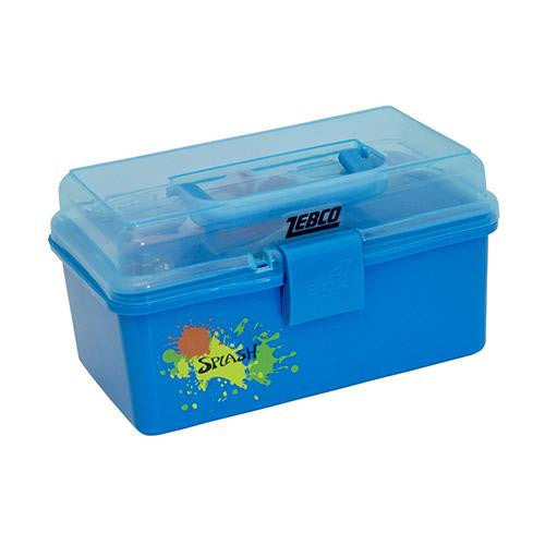 Kids Splash Tackle Box - Transparent Lid, 57 Pc Tackle Assortment