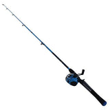 Splash Spinning Combo - Blue, 10sz, 3.4:1 Gear Ratio, 6' Length, 2 Piece Rod, 6-14 lb, Ambidextrous