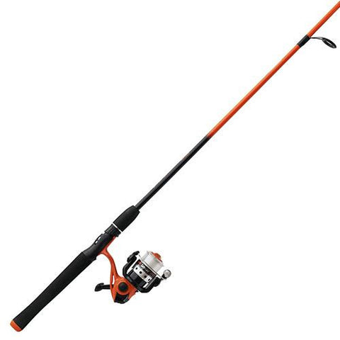 Splash Spinning Combo - Orange, 20sz, 5.3:1 Gear Ratio, 6' Length, 2 Piece Rod, 4-8 lb, Ambidextrous