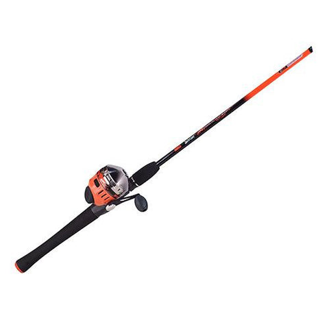 Splash Spinning Combo - Orange, 10sz, 3.4:1 Gear Ratio, 6' Length, 2 Piece Rod, 6-14 lb, Ambidextrous