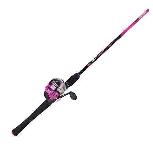 Splash Spinning Combo - Pink, 10sz, 3.4:1 Gear Ratio, 6' Length, 2 Piece Rod, 6-14 lb, Ambidextrous