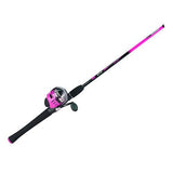 Splash Spinning Combo - Pink, 10sz, 3.4:1 Gear Ratio, 6' Length, 2 Piece Rod, 6-14 lb, Ambidextrous