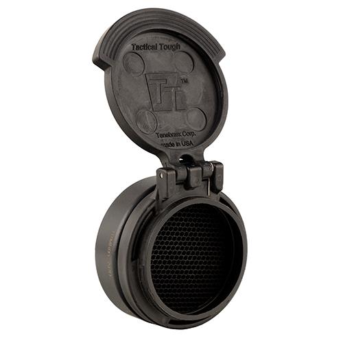 Miniature Rifle Optic (MRO) Slip On Flip Cap - Tenebraex Anti-Reflection Device with Objective, MRO's, Black