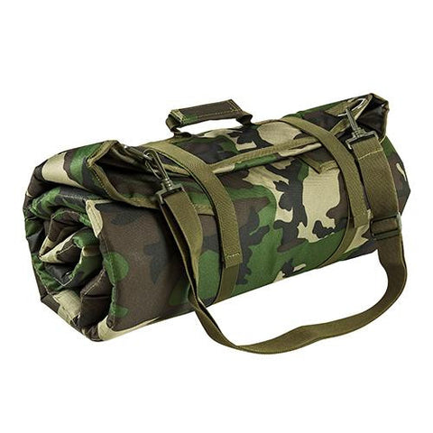 Roll Up Shooting Mat - Woodland Camo