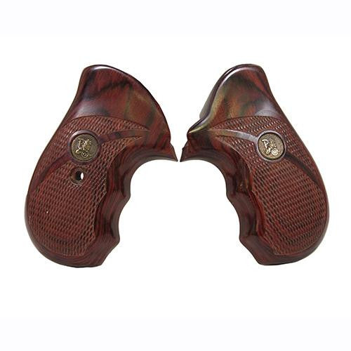 Renegade Wood Laminate Pistol Grips - Taurus, Small Frame, Rosewood Checkered