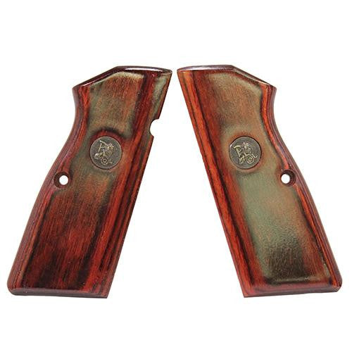 Renegade Wood Laminate Revolver Grips - Browning Hi Power, Rosewood Smooth