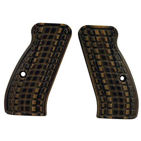 G-10 Tactical Pistol Grips - CZ 75 Compact, Green-Black, Grappler