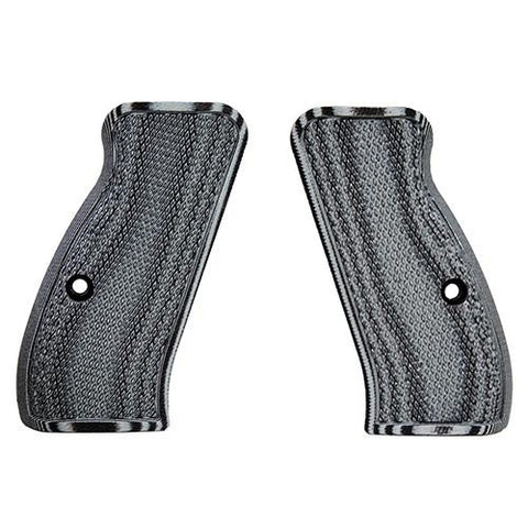 G-10 Tactical Pistol Grips - CZ 75 Compact, Gray-Black, Fine